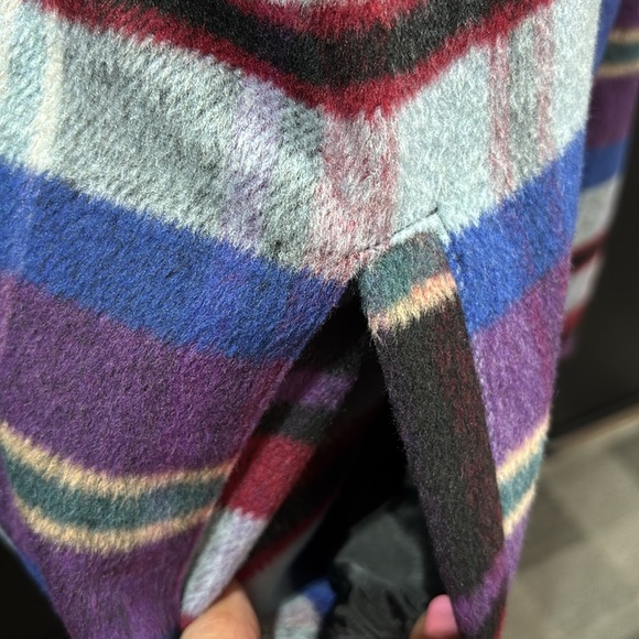 Ashley Wool Blend Plaid Flannel,button down,chest/hip pocket,heavyweight shacket - Picture 5 of 11